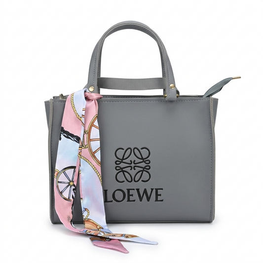 Anagram Logo Tote Bag with Scarf Detail