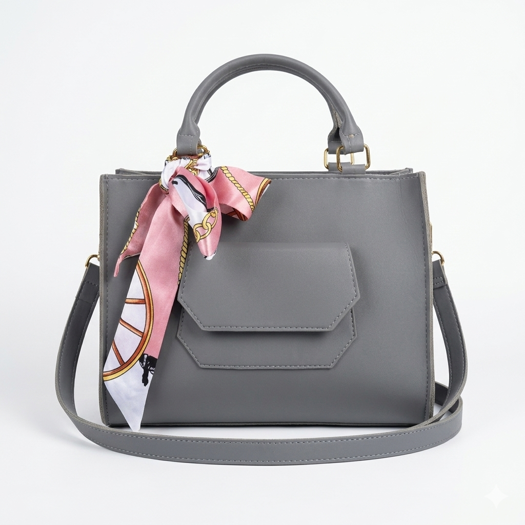 The Scarf-Accent Envelope Satchel