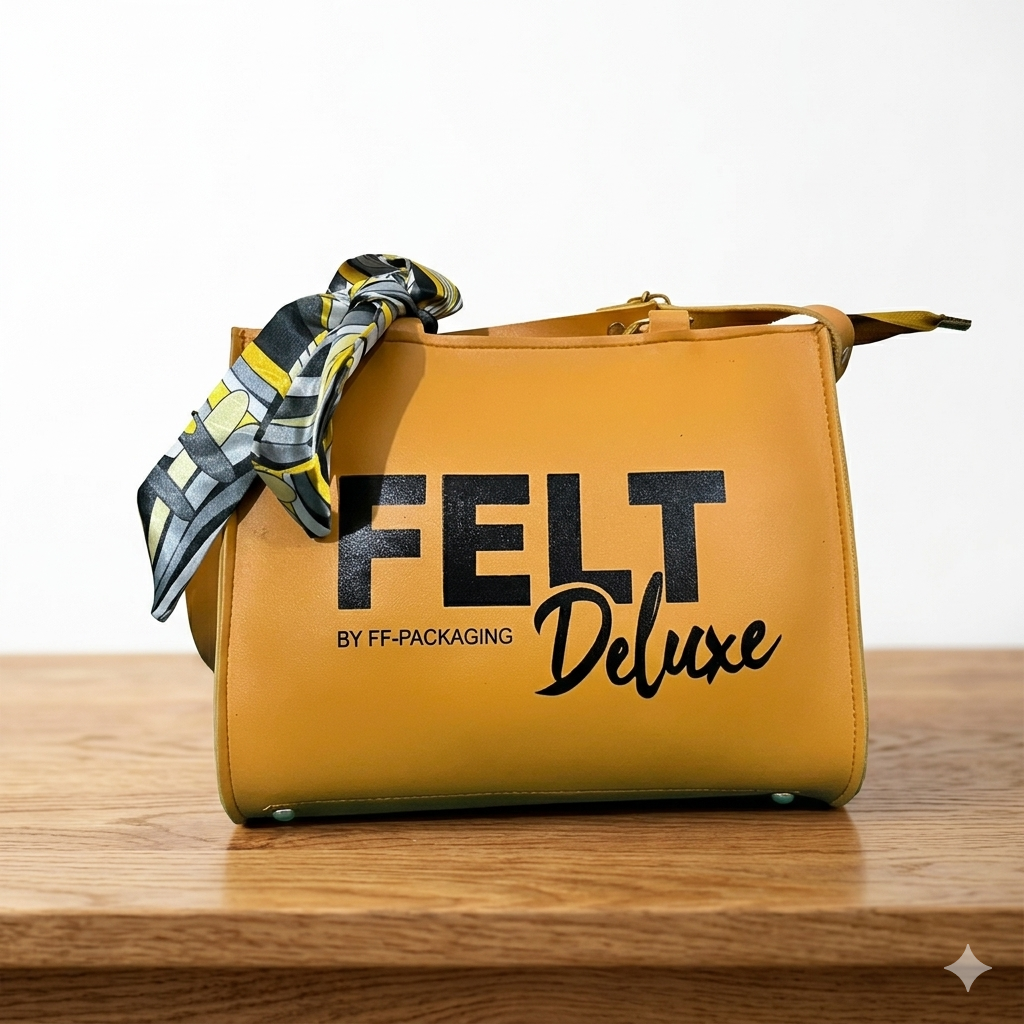 The Felt Deluxe Scarf-Accent Tote