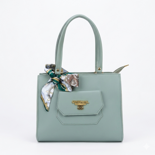 The Scarf-Accent Envelope Satchel