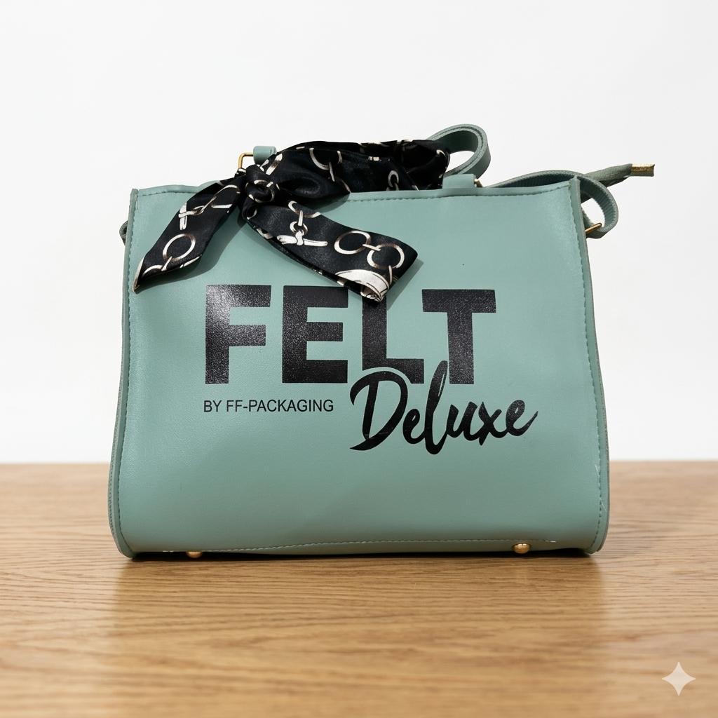 The Felt Deluxe Scarf-Accent Tote